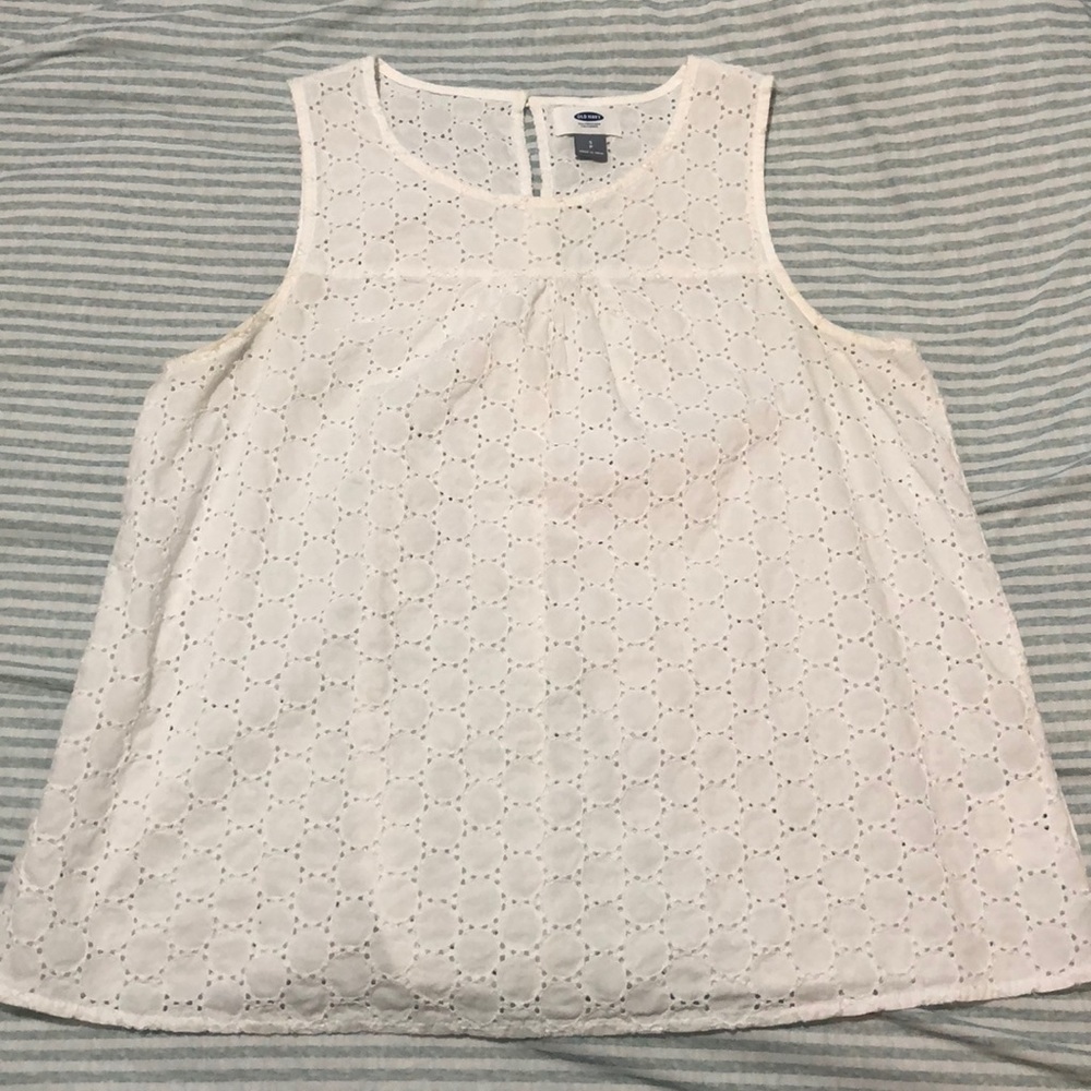White Dollie Tank